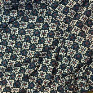 EUC Carters Girls Blue Red White Shorts Ruffle Hem 4T Elastic Waist.